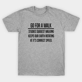 Walking Health and Wellness Quote Design. T-Shirt